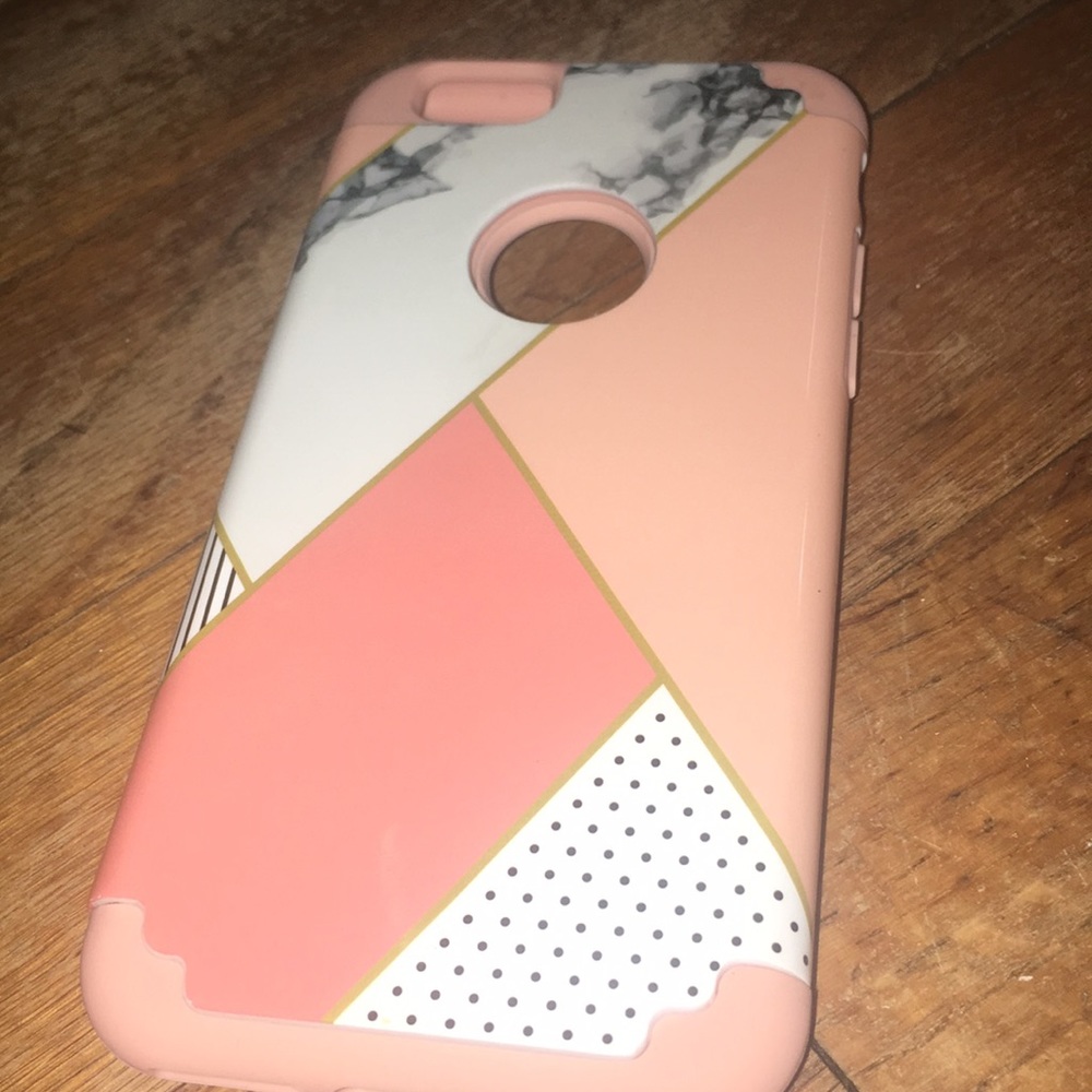 Stylish Pink Marble Case